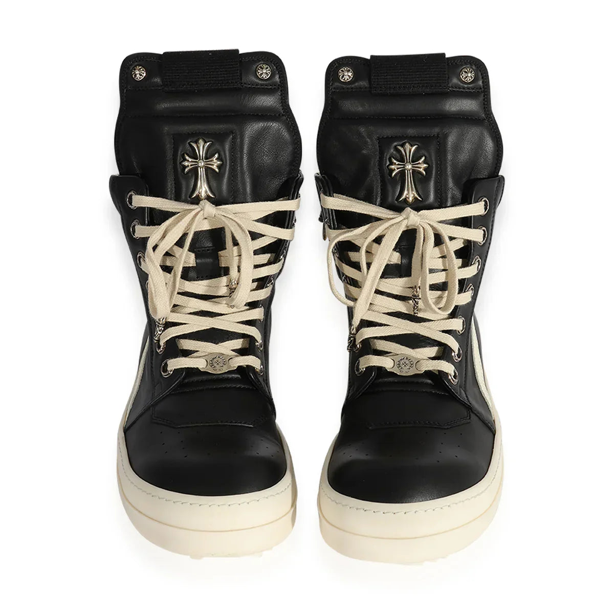 Chrome Hearts x Rick Owens Geobasket High Black