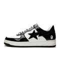 A BATHING APE® BAPE STA LOW BLACK AND WHITE
