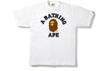 White Bape College Tee